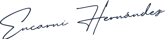 Firma manuscrita de Encarni Hernández